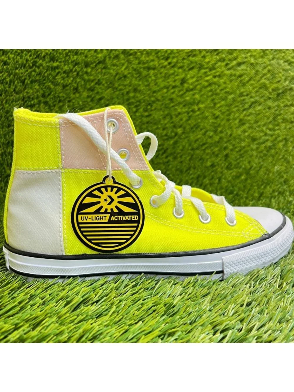 Converse Chuck Taylor All Star Hi Boys Size 3Y Yellow Athletic Shoes Sneakers